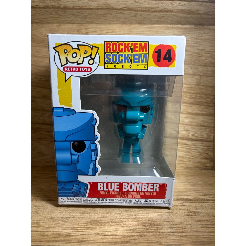 Funko Pop Retro Toys Rock Em Sock Em Robots Blue Bomber 14 Vinyl Figure